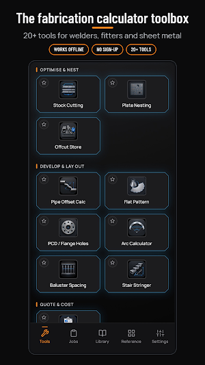 Fabora Steel Weight Calculator Screenshot 0