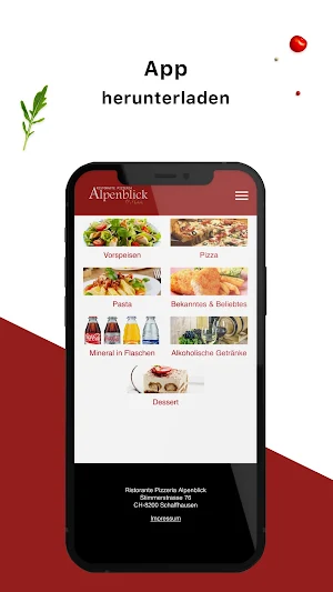 Ristorante Pizzeria Alpenblick Screenshot 1