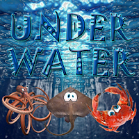 Under water