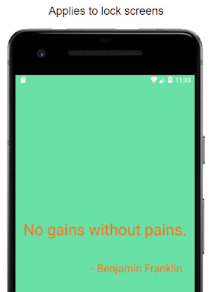 Motivation Lockscreen-Quotes Screenshot 1