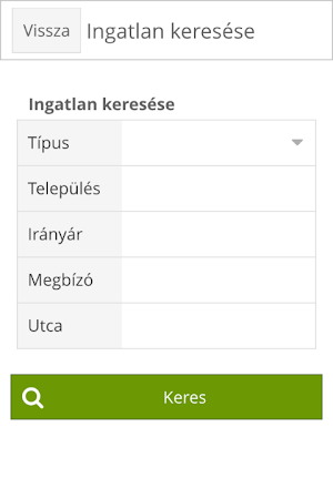 Ingatlan Forrás Screenshot 1
