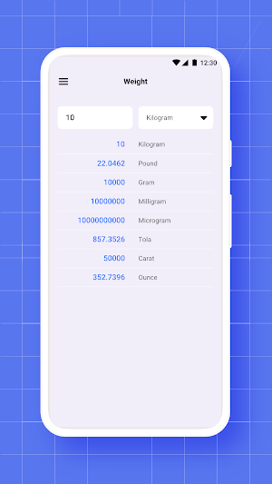 Lite Unit Converter Screenshot 1