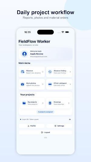FieldFlow Worker Screenshot 1