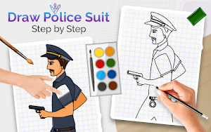 Draw Police Suit Step by Step Screenshot 0