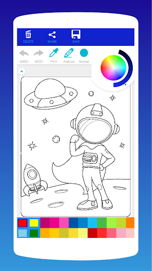 Astronaut Coloring Book Screenshot 0