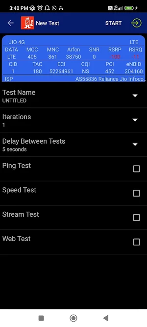 4G/5G Tester app and tools Screenshot 1