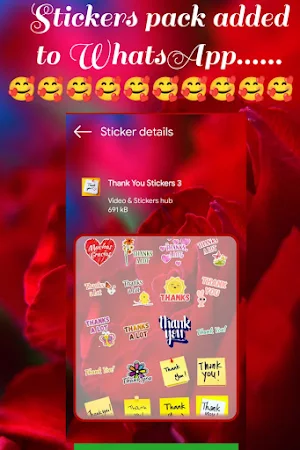 Thank you Sticker For Whatsapp Screenshot 1