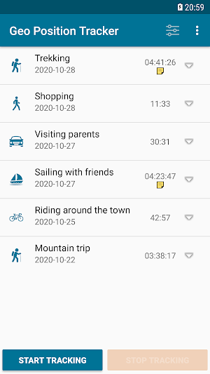Geo Position Tracker Screenshot 0
