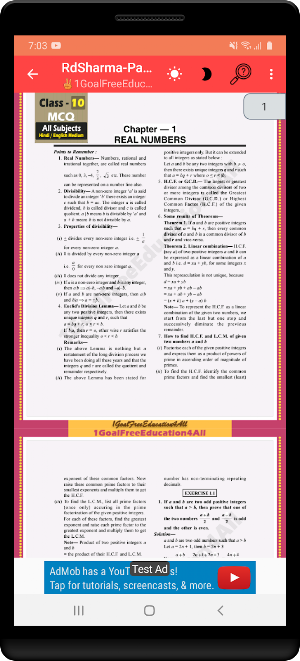 RD Sharma Class X Part-1 Screenshot 2