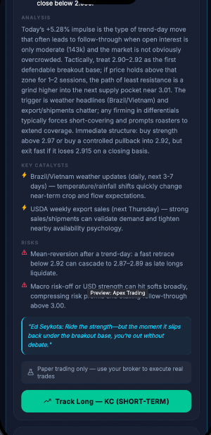 Apex Trading Signals Screenshot 1