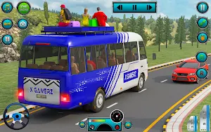 Mini Bus Driving Bus Games 3D Screenshot 2