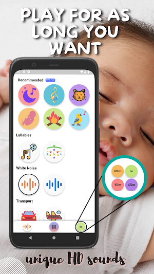 Baby Sleep Sounds: White Noise Screenshot 2
