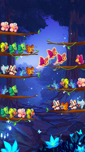 Butterfly Sort: Color Sorting Screenshot 1