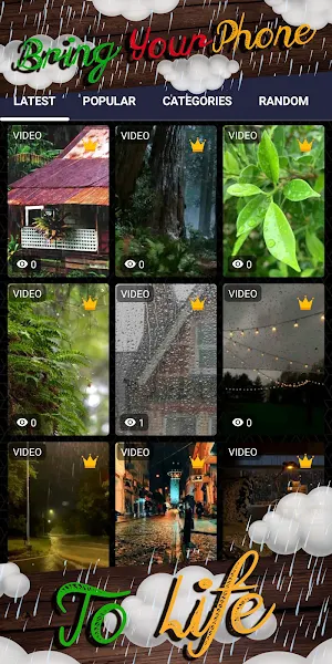 rain background Screenshot 1