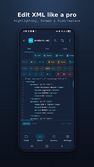XML Editor Screenshot 1