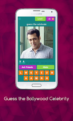 Guess the Bollywood Celebrity Screenshot 0