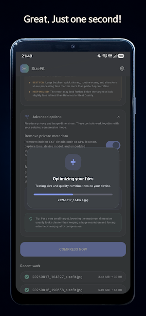 SizeFit: Image PDF Compressor Screenshot 2
