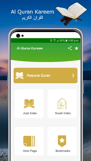 Al Quran Kareem (16 lines) القران الكريم Screenshot 0