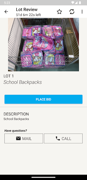 SRS Auctions Screenshot 2
