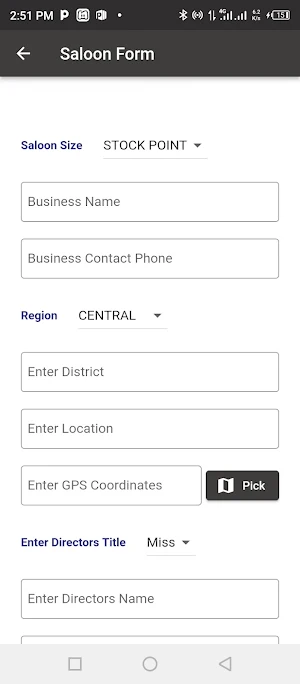 Kards Salon Register Screenshot 2