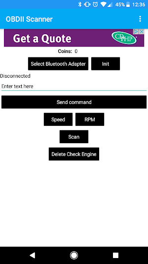 OBDII Reader Screenshot 0