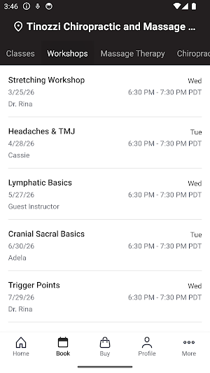 Tinozzi Chiropractic & Massage Screenshot 1