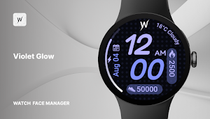 Violet Glow Watch Face Screenshot 0