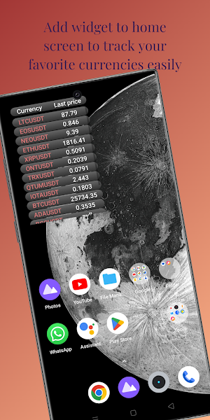 Live Crypto Price Widget Screenshot 1