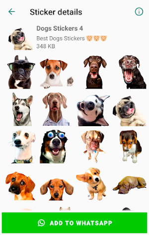 Cute Dog Stickers for WhatsApp Screenshot 2