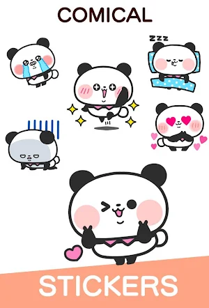 Panda Stickers Free Screenshot 1
