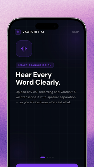 Vaatchit AI - Call Analyser Screenshot 1