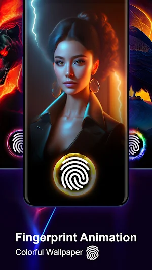 Fingerprint Animation Theme Screenshot 2