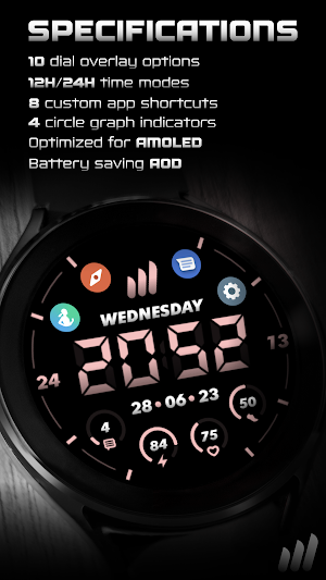 NW Orbit Wear OS Watch Face Screenshot 2