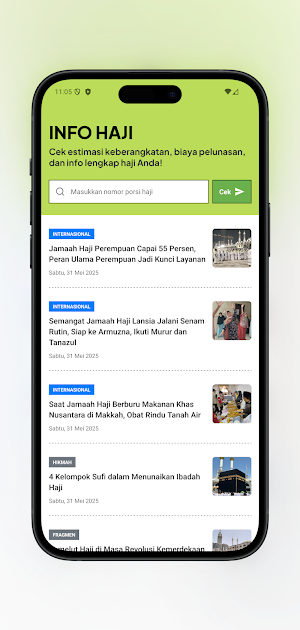 Info Haji: Cek Nomor Porsi Screenshot 0