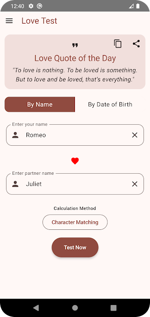 Love Calculator :  Love Tester Screenshot 0
