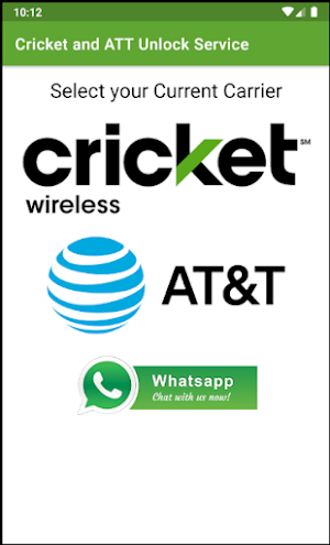 Cricket and ATT Device Unlock Code Screenshot 0