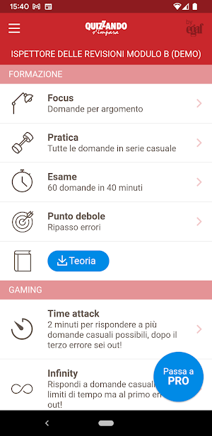 Quiz ispettore revisioni Screenshot 1