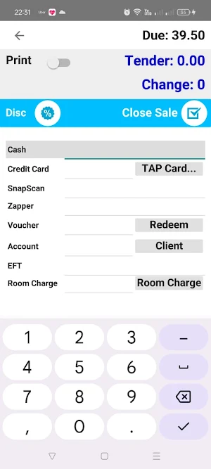 CloudTrade POS Screenshot 2