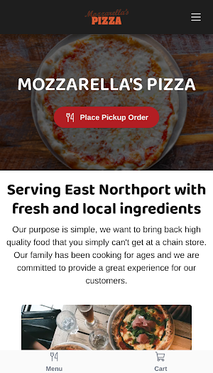Mozzarella's Pizza Screenshot 0