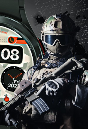 Watch Face Camouflage Wear Os Screenshot 2