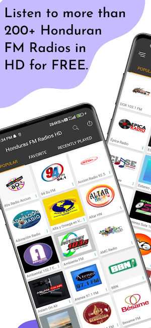 Honduras FM Radios HD Screenshot 0