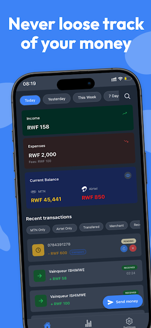 Manie – Mobile Money Made Easy Screenshot 0