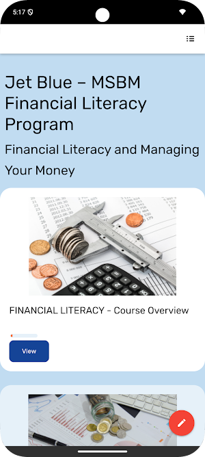 MSBM - Financial Literacy Screenshot 1