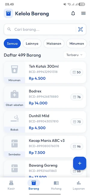 Kasir Warung: POS & Buku Kas Screenshot 3