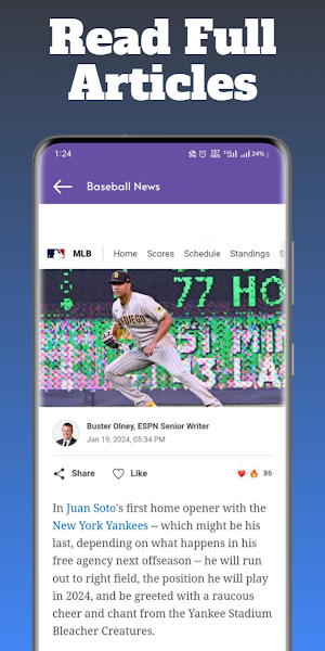 Baseball News, MLB News, Score Screenshot 1