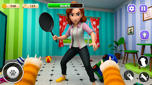 Scary Cat Simulator Mom Escape Screenshot 1