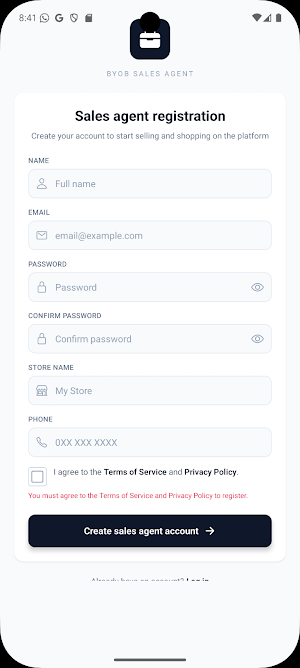 BYOB Sales Screenshot 0