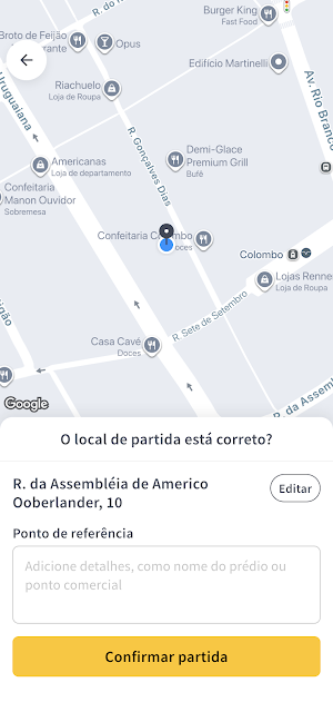 YesGo Passageiro Screenshot 1