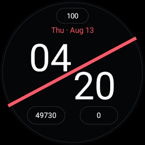 Diagonal Stats Watch Face Screenshot 2