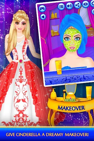 Cinderella Beauty Makeover : Princess Salon Screenshot 1